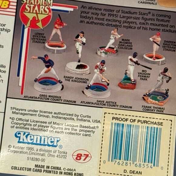 1995 Dizzy Dean MLB Cooperstown Collection Starting Lineup Figure Sealed - Picture 4 of 5